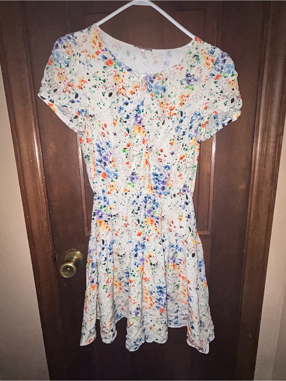 Juicy Couture Floral Print White Dress